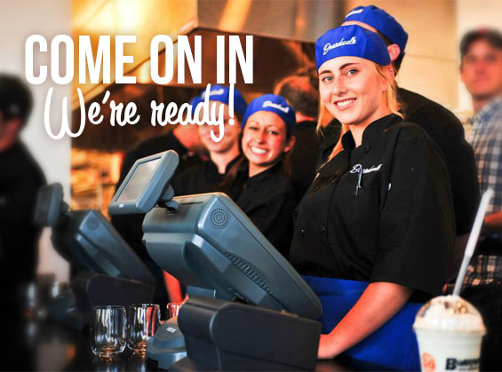 Boardwalk employees welcome customers with a smile